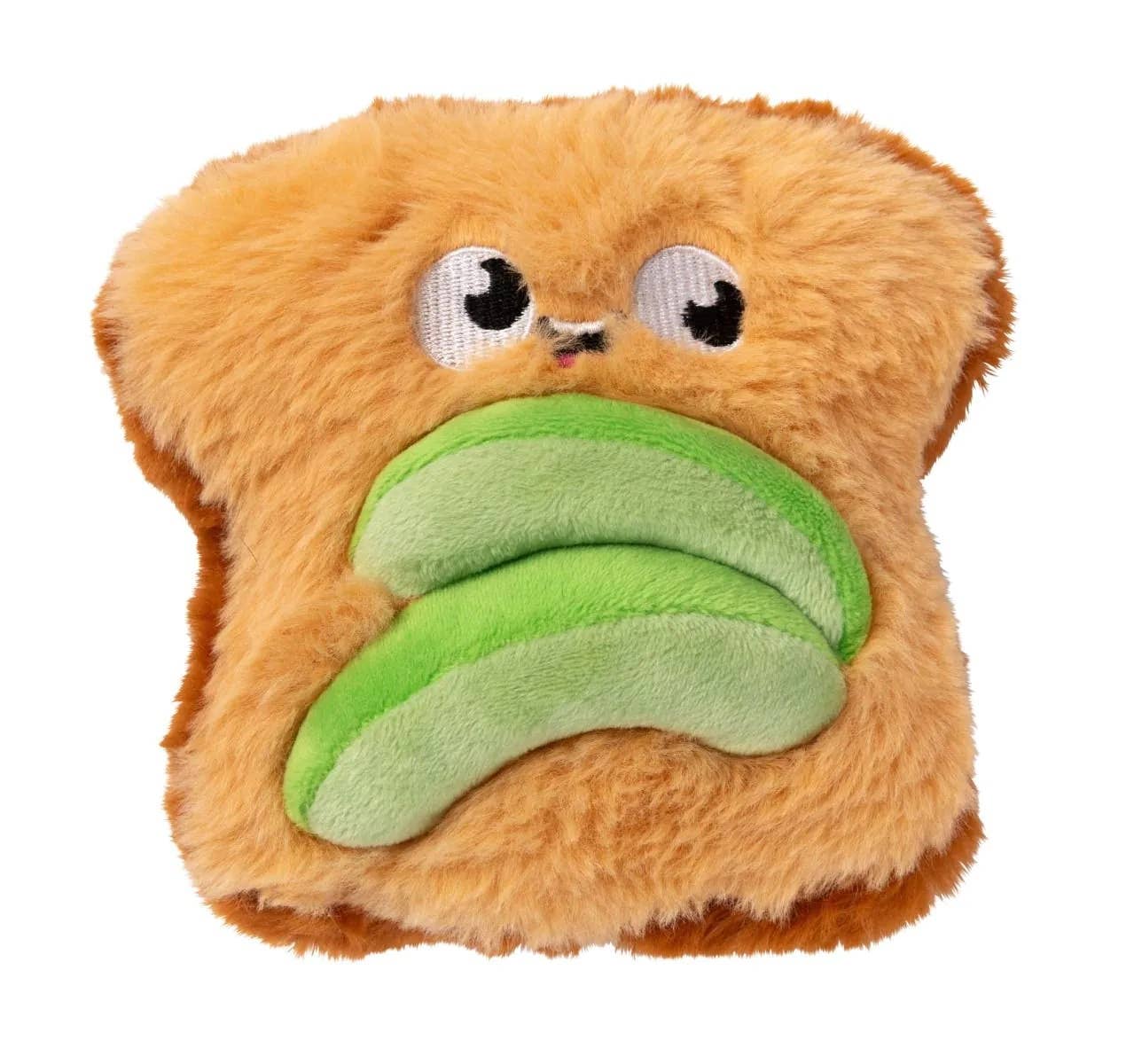 FuzzYard Avocado & Toast Plush Dog Toy 2pk