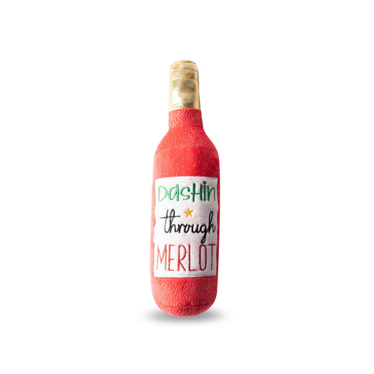 Dashin' Through Merlot Dog Toy